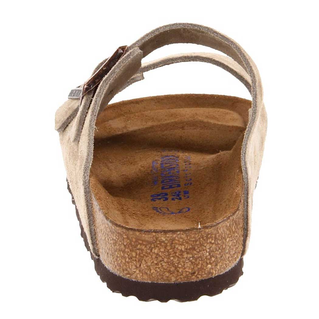 birkenstock arizona taupe suede soft footbed