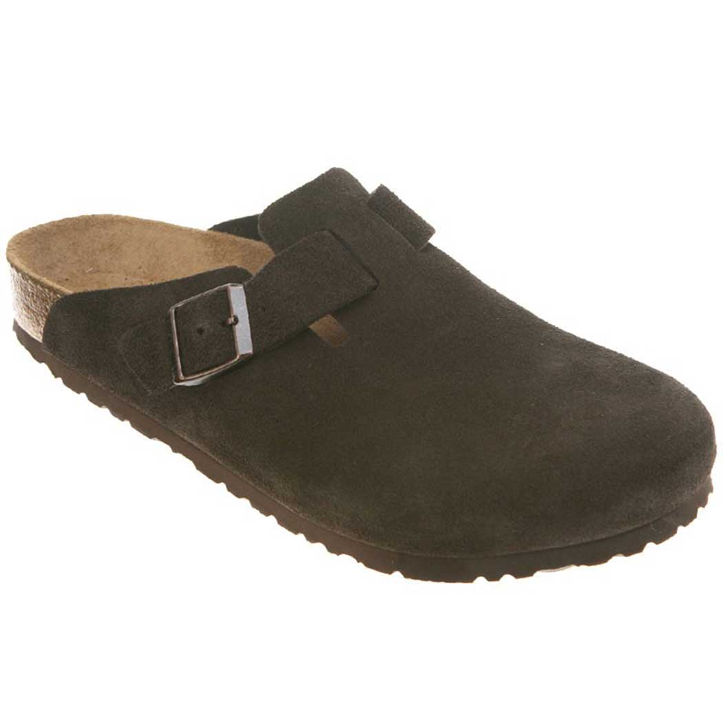 Birkenstock Boston Soft Footbed Mocha Suede 66046 (Unisex)