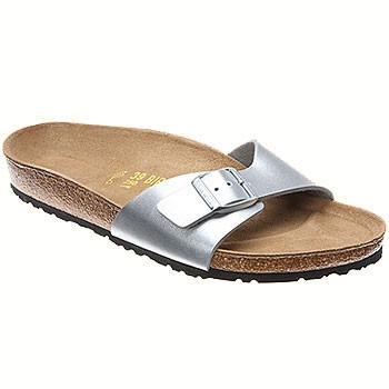 womens silver birkenstocks