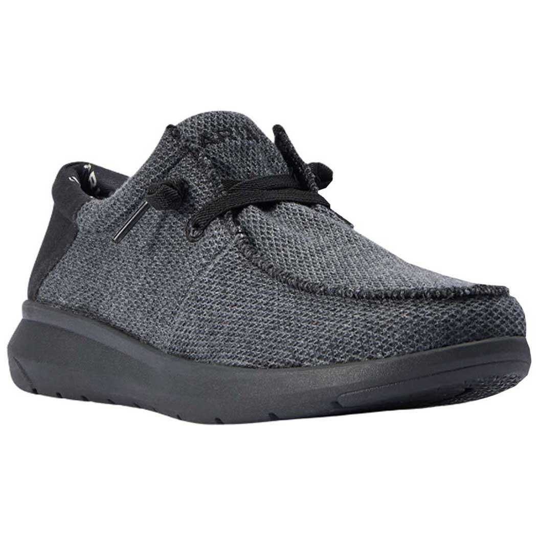 ARIAT Hilo 360 Sneaker Uomo – Carbone Heather, 42 1/3 EU – Tela Slip-On Traspirante