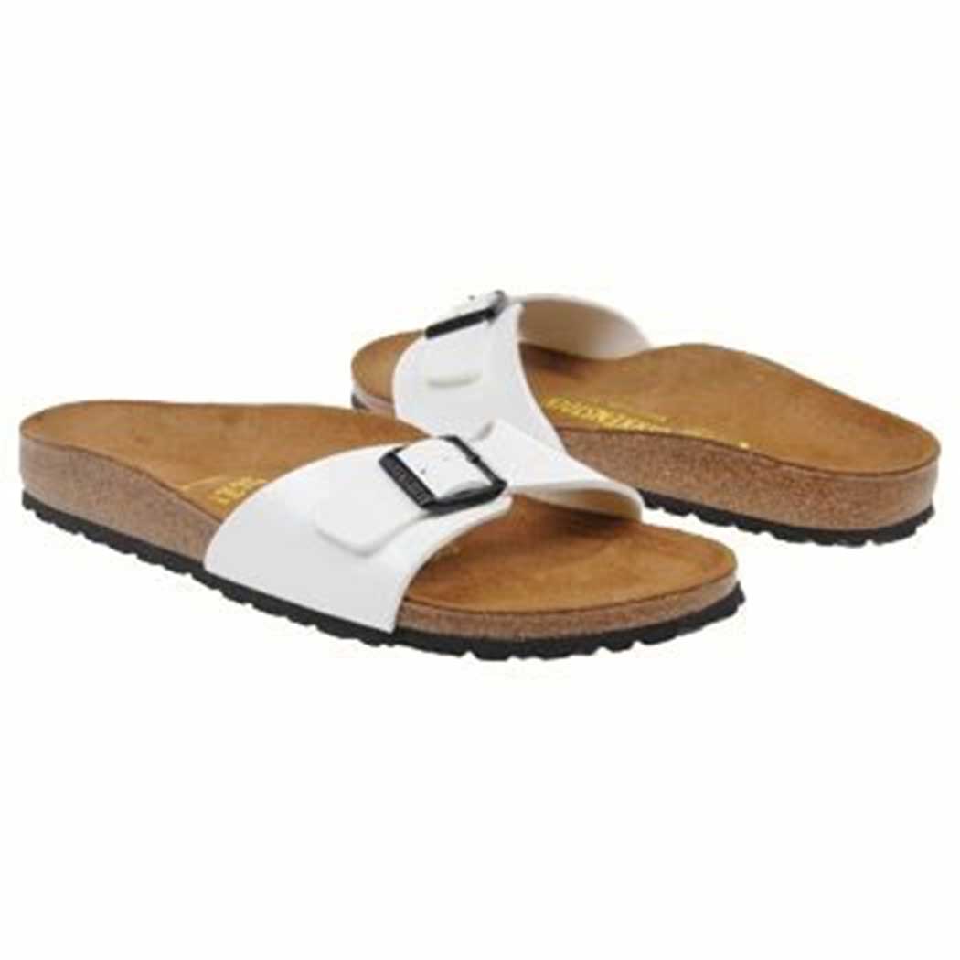 birkenstock white patent madrid