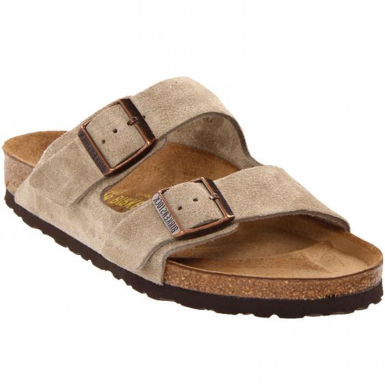 birkenstock arizona leather taupe