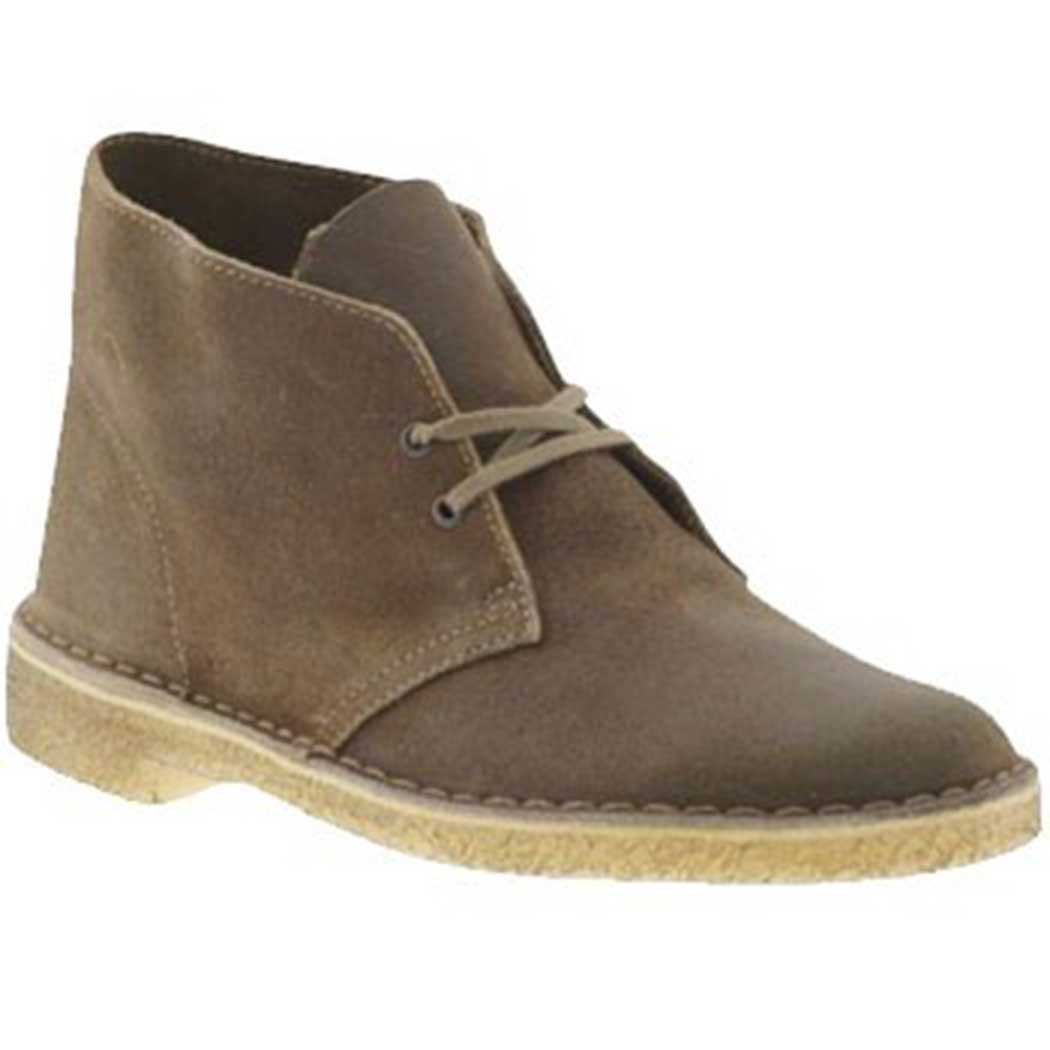 clarks distressed taupe desert boot