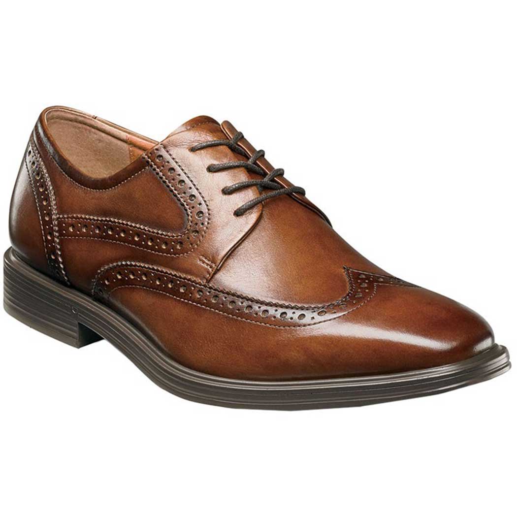 florsheim cognac wingtip