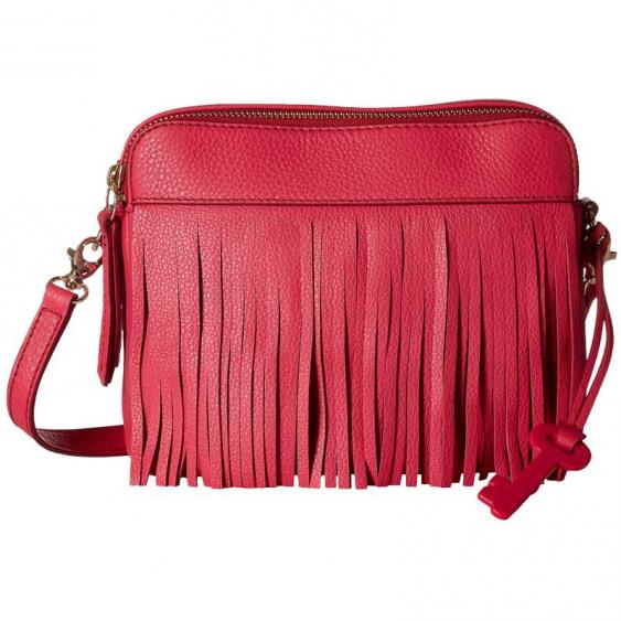 Fossil Sydney Fringe Crossbody Pomegranate ZB6707661