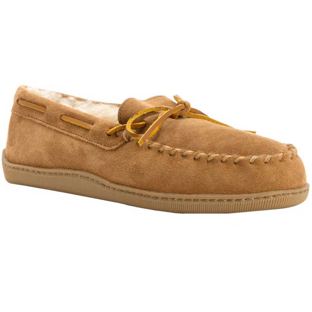 minnetonka sheepskin hardsole moc