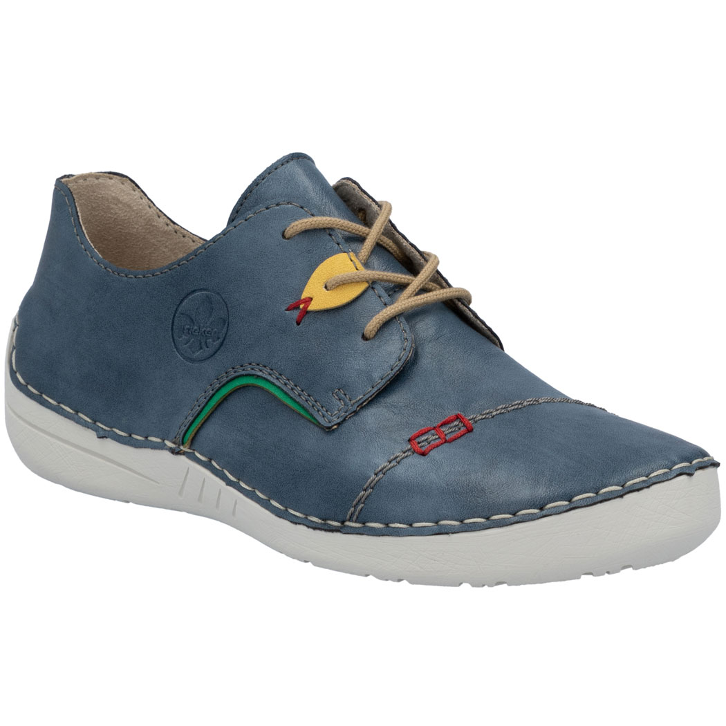 Rieker 52528 Scarpe Stringate Donna - Multicolore, Comfort E Stile Autunno/Inverno - 4