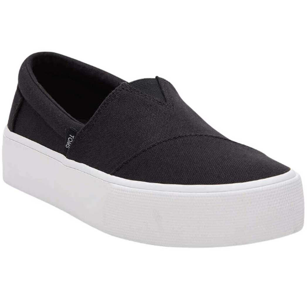 TOMS Black Platform Slip-On Sneakers Women’s 7.5W Comfort Casual Shoes Toms Shoes Womens Sz 7.5W Amber Platform Slip On Sneaker  main image 4