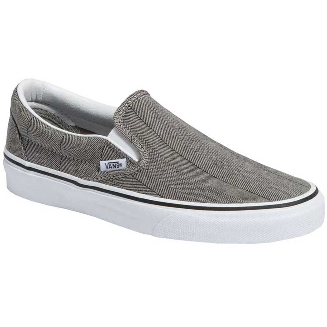 vans slip on herringbone