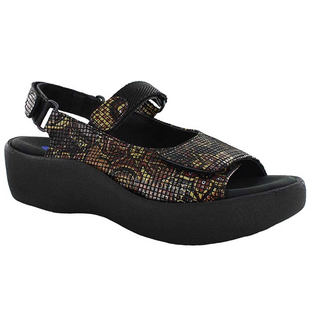 Wolky Jewel Black Flower Print 3204-802 (Women's)